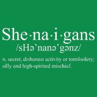 Shenanigans Definition St Patricks Day Funny T-Shirt