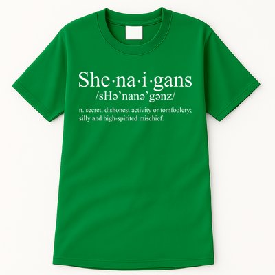 Shenanigans Definition St Patricks Day Funny Tall T-Shirt
