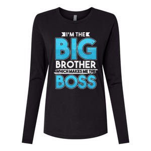 Sibling Day Schwester Bruder Ich Bin Der Große Boss Womens Cotton Relaxed Long Sleeve T-Shirt