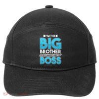 Sibling Day Schwester Bruder Ich Bin Der Große Boss 7-Panel Snapback Hat