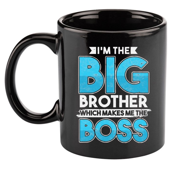 Sibling Day Schwester Bruder Ich Bin Der Große Boss 11oz C Handle Ceramic Mug