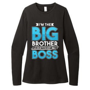 Sibling Day Schwester Bruder Ich Bin Der Große Boss Womens CVC Long Sleeve Shirt