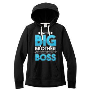 Sibling Day Schwester Bruder Ich Bin Der Große Boss Women's Fleece Hoodie