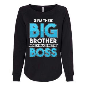 Sibling Day Schwester Bruder Ich Bin Der Große Boss Womens California Wash Sweatshirt