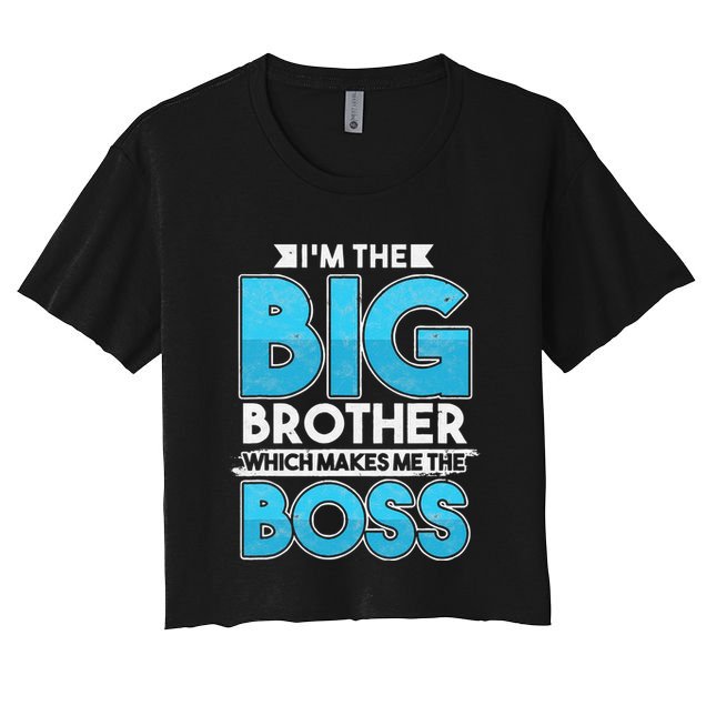 Sibling Day Schwester Bruder Ich Bin Der Große Boss Crop Top