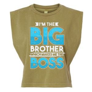 Sibling Day Schwester Bruder Ich Bin Der Große Boss Garment-Dyed Women's Muscle Tee