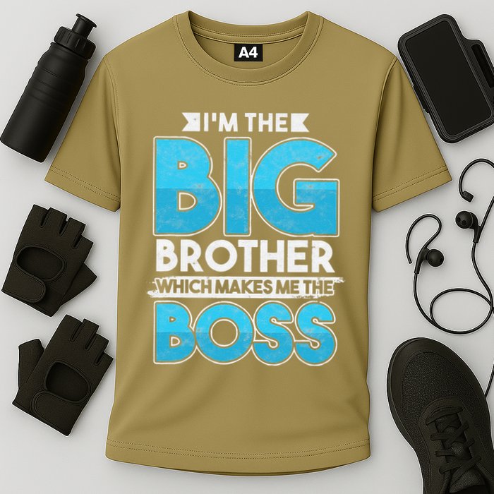 Sibling Day Schwester Bruder Ich Bin Der Große Boss Cooling Performance Crew T-Shirt
