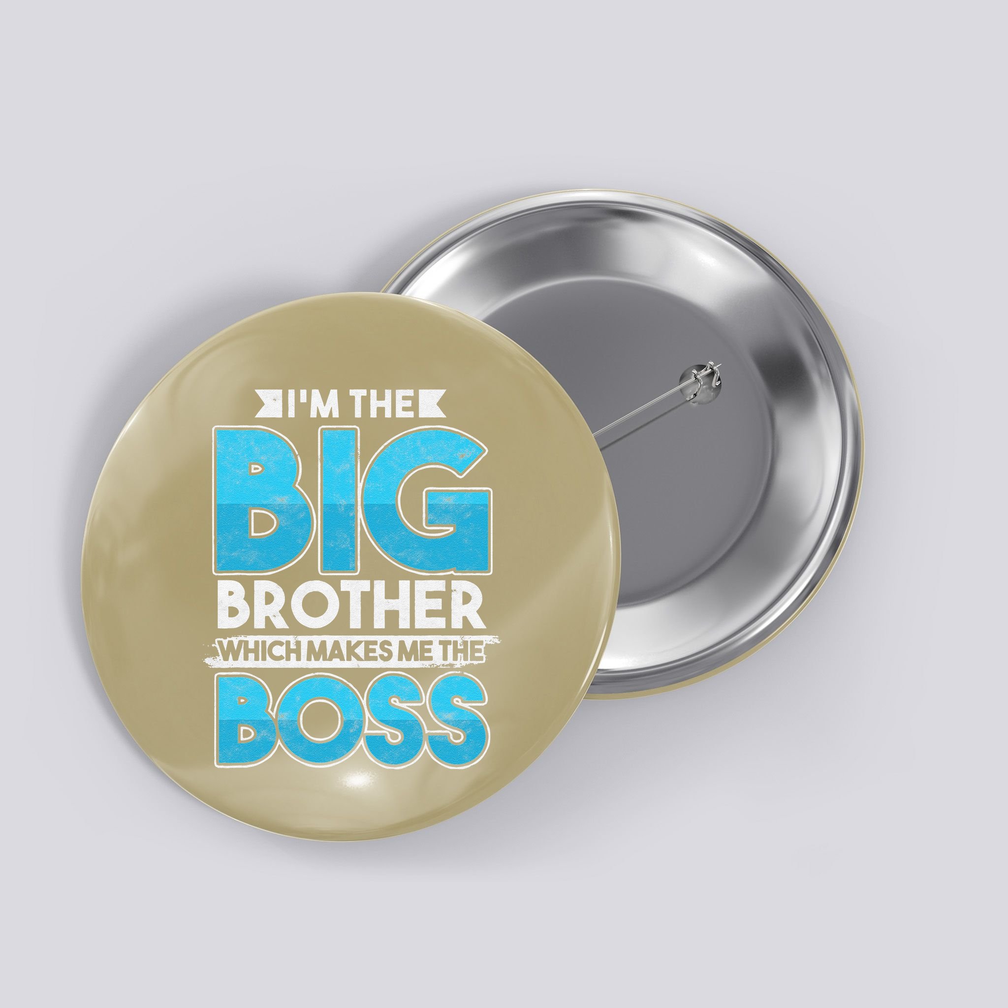 Sibling Day Schwester Bruder Ich Bin Der Große Boss Button