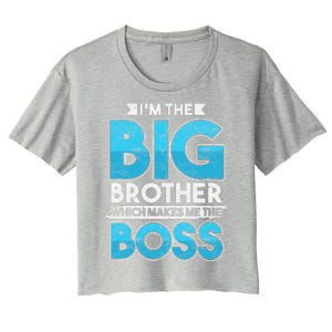 Sibling Day Schwester Bruder Ich Bin Der Große Boss Women's Crop Top Tee