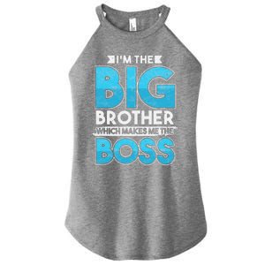 Sibling Day Schwester Bruder Ich Bin Der Große Boss Women's Perfect Tri Rocker Tank