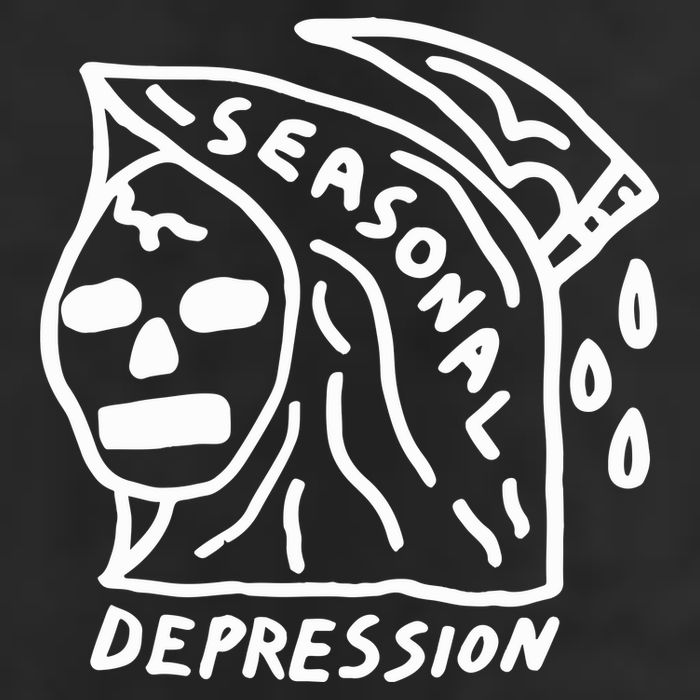 Seasonal Depression 7 Panel Mesh Trucker Snapback Hat
