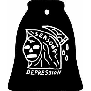 Seasonal Depression Ceramic Bell Ornament