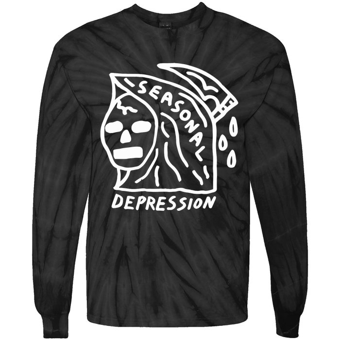 Seasonal Depression Tie-Dye Long Sleeve Shirt