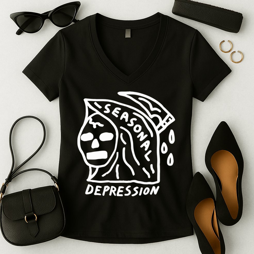 Seasonal Depression Women's V-Neck T-Shirt