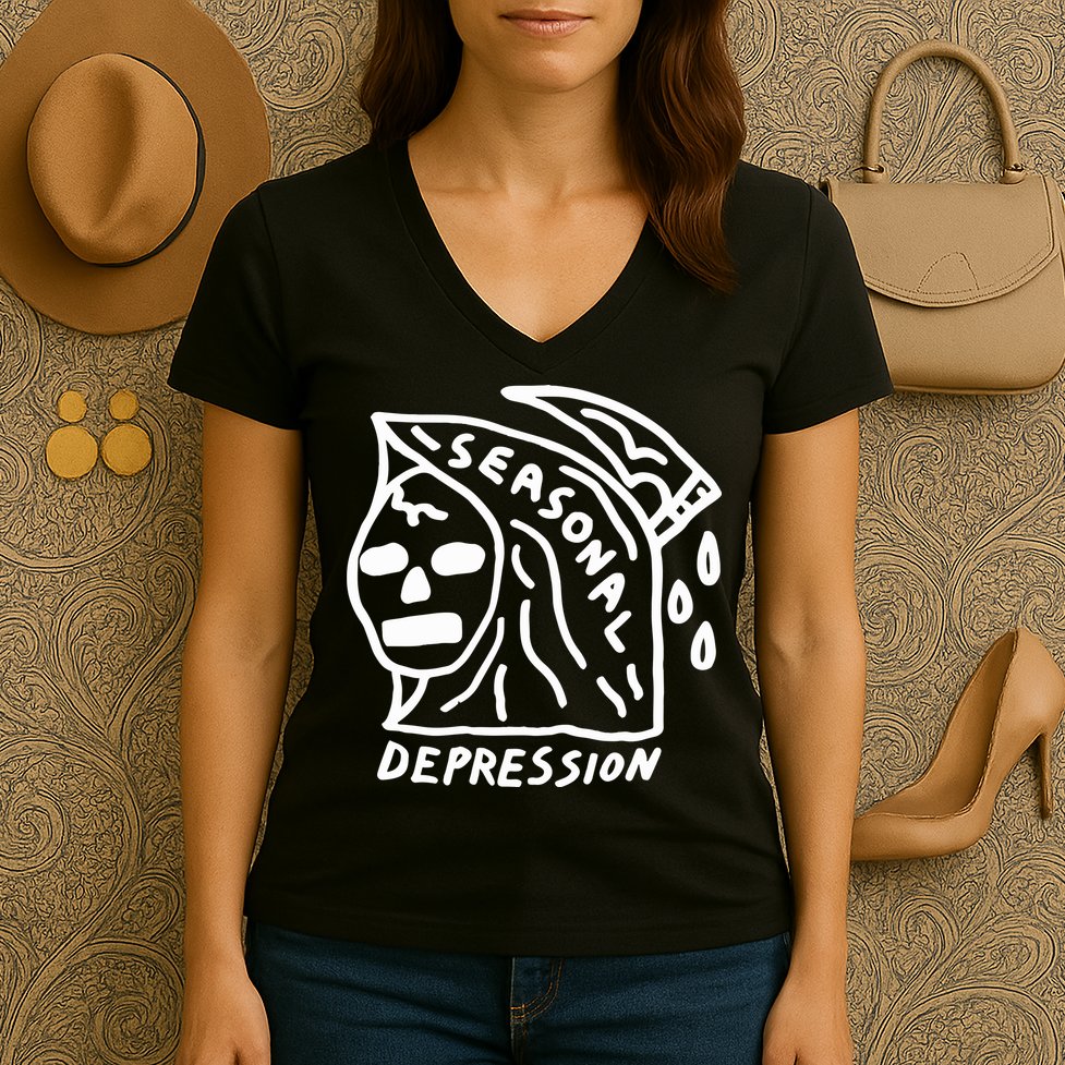 Seasonal Depression Women's V-Neck T-Shirt