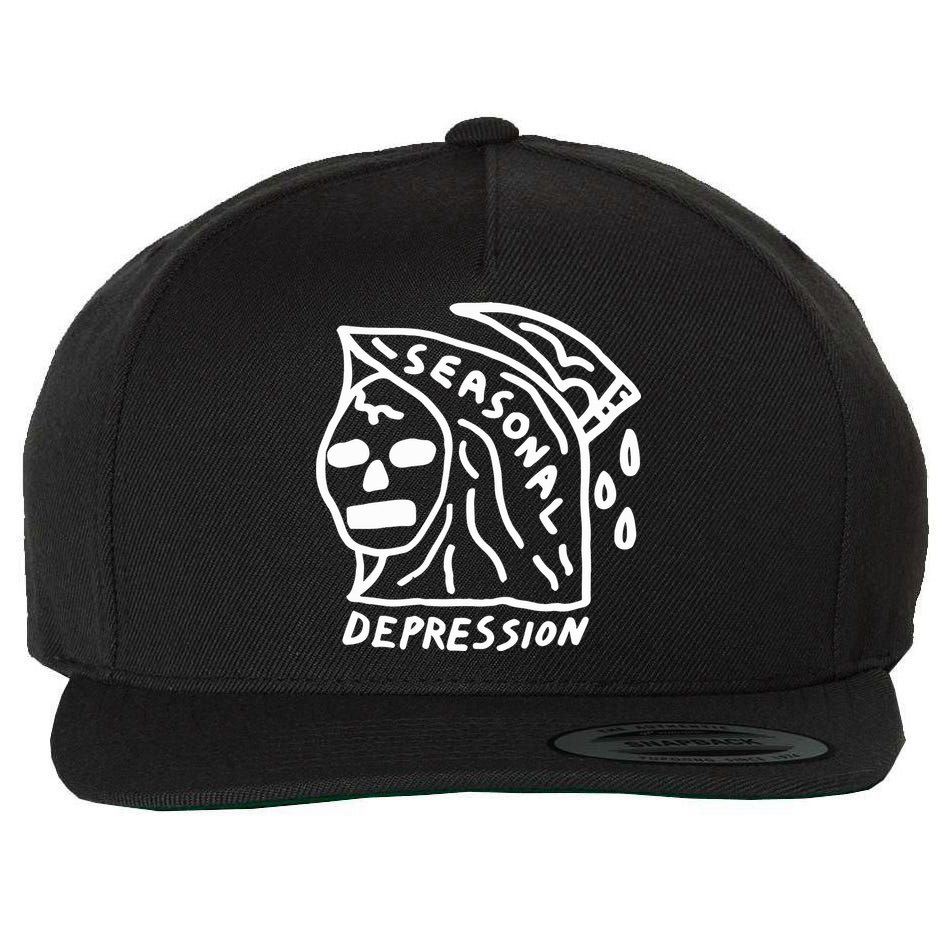 Seasonal Depression Wool Snapback Cap
