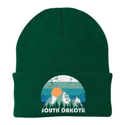 South Dakota State Retro Vintage Knit Cap Winter Beanie