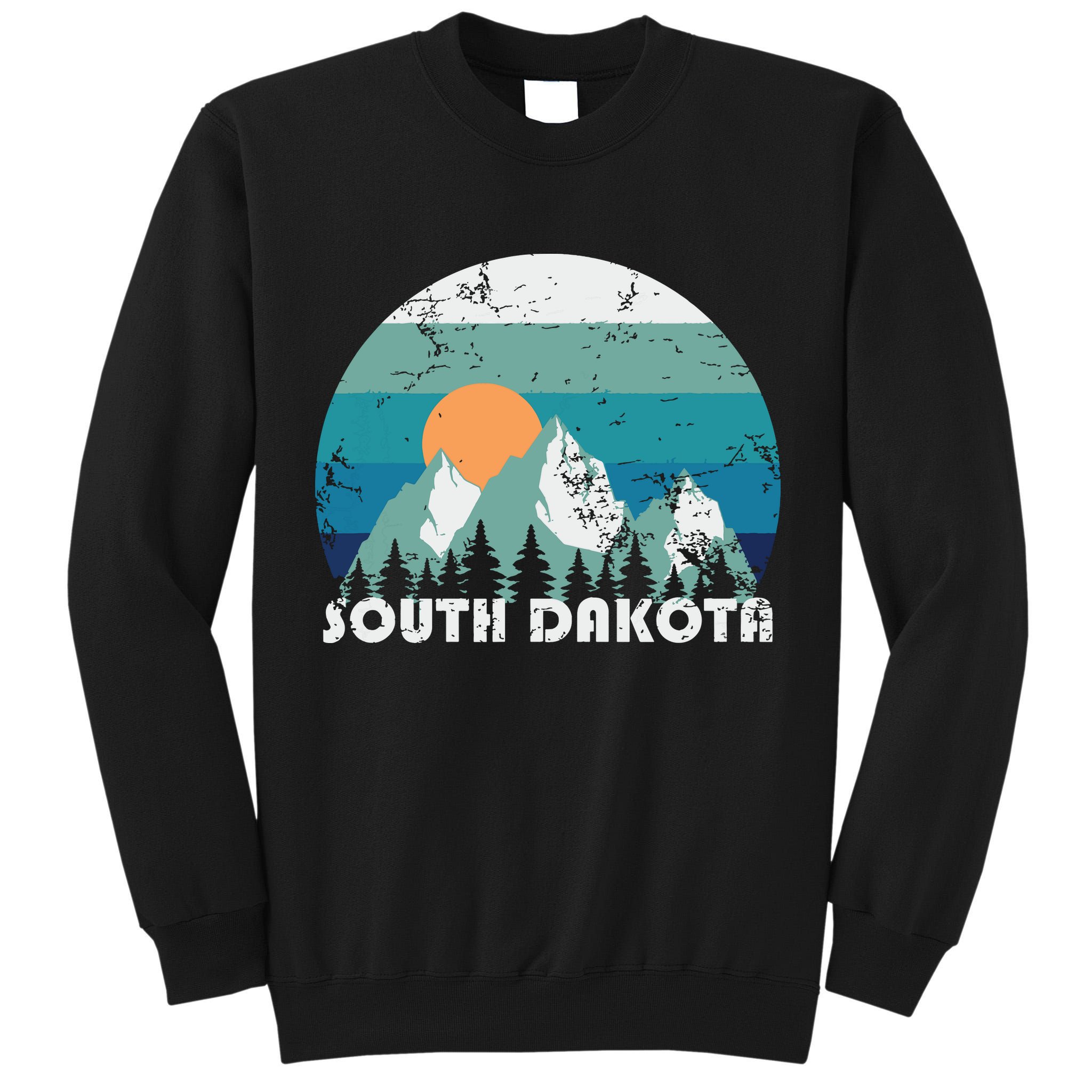 South Dakota State Retro Vintage Tall Sweatshirt