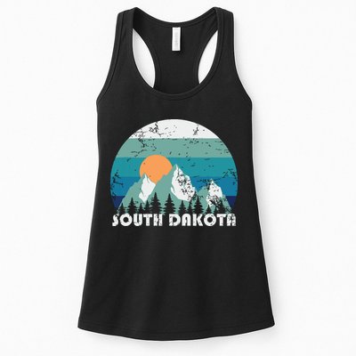 South Dakota State Retro Vintage Womens Tank Top