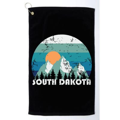 South Dakota State Retro Vintage Golf Towel