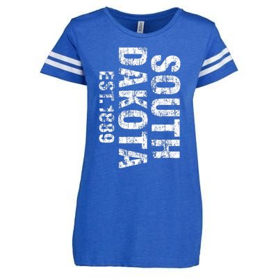 South Dakota State Patriotic American Usa Distressed Design Enza Ladies Jersey Football T-Shirt