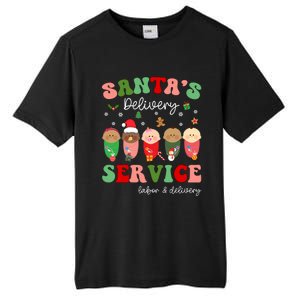 SantaS Delivery Service Christmas Labor Delivery Nurse L And D Cool Gift Tall Fusion ChromaSoft Performance T-Shirt