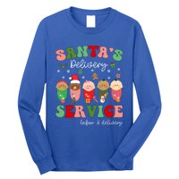 SantaS Delivery Service Christmas Labor Delivery Nurse L And D Cool Gift Long Sleeve Shirt