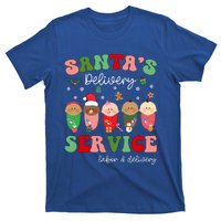 SantaS Delivery Service Christmas Labor Delivery Nurse L And D Cool Gift T-Shirt