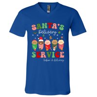 SantaS Delivery Service Christmas Labor Delivery Nurse L And D Cool Gift V-Neck T-Shirt