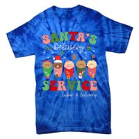 SantaS Delivery Service Christmas Labor Delivery Nurse L And D Cool Gift Tie-Dye T-Shirt