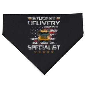 Student Delivery Specialist Funny School Bus Driver USA-Made Doggie Bandana