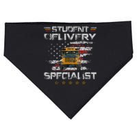 Student Delivery Specialist Funny School Bus Driver USA-Made Doggie Bandana