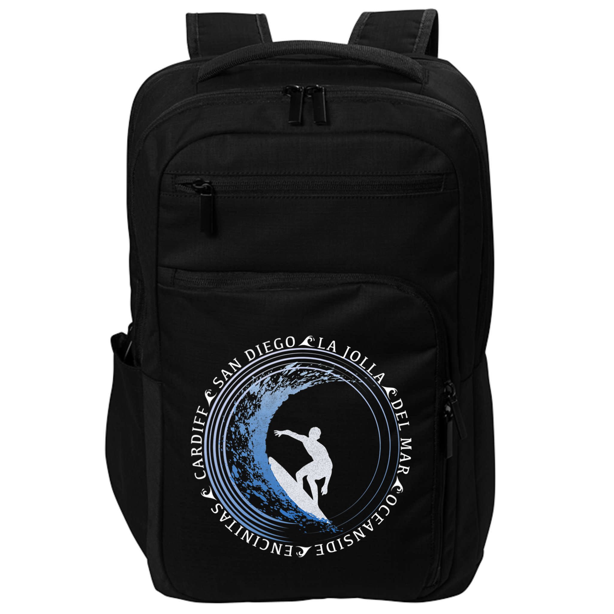 San Diego Surf Shirt / San Diego Beach Gift Impact Tech Backpack