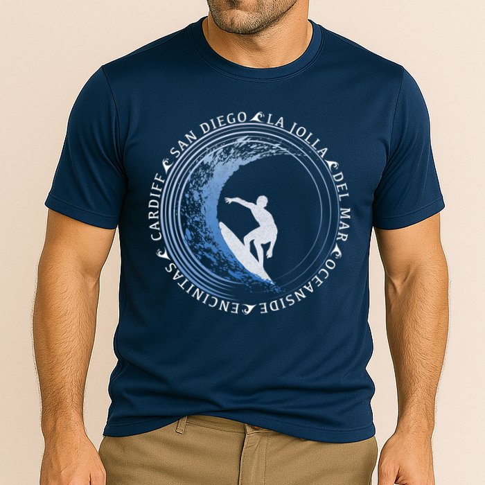 San Diego Surf Shirt / San Diego Beach Gift Performance Shirt