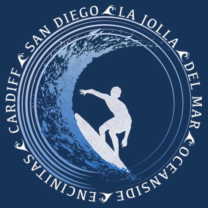 San Diego Surf Shirt / San Diego Beach Gift Performance Shirt