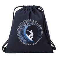 San Diego Surf Shirt / San Diego Beach Gift Drawstring Bag