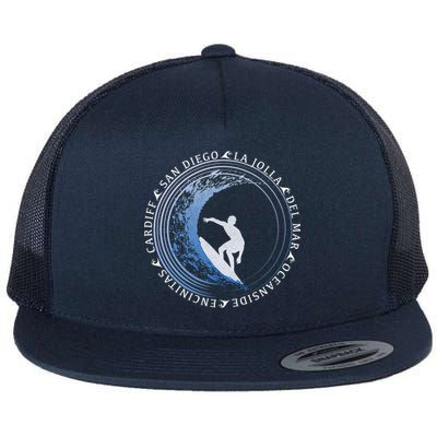 San Diego Surf Shirt / San Diego Beach Gift Flat Bill Trucker Hat