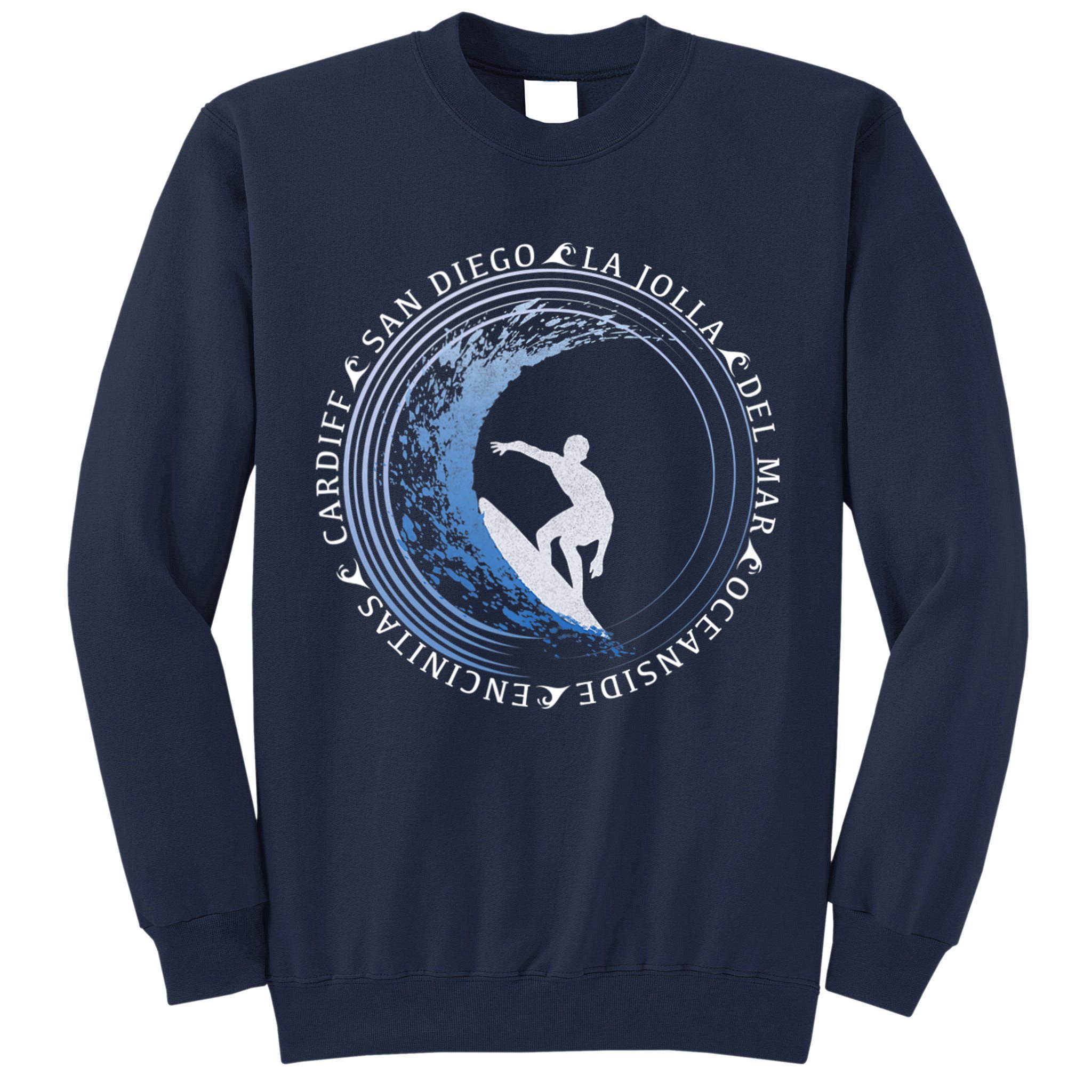 San Diego Surf Shirt / San Diego Beach Gift Tall Sweatshirt