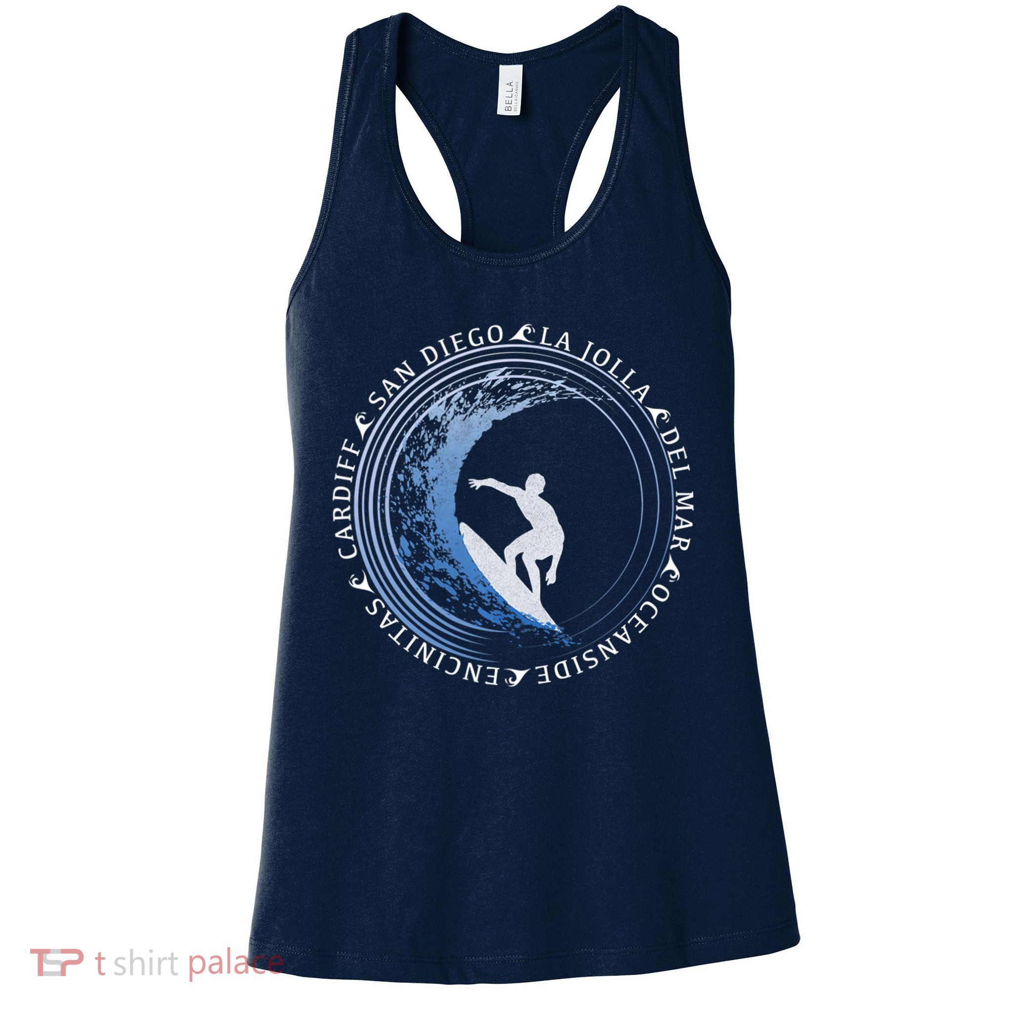San Diego Surf Shirt / San Diego Beach Gift Womens Tank Top