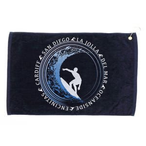 San Diego Surf Shirt / San Diego Beach Gift Grommeted Golf Towel