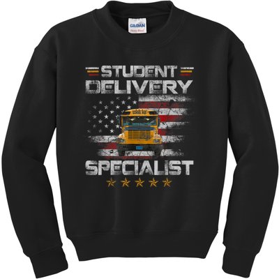 Student Delivery Specialist Funny School Bus Driver Men Kids Sweatshirt