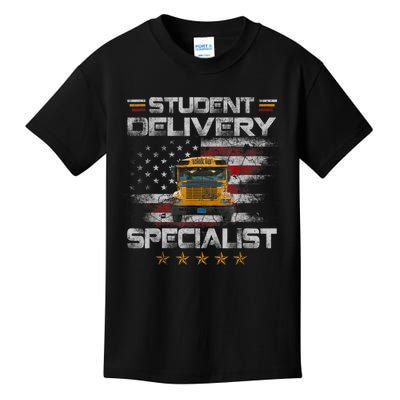 Student Delivery Specialist Funny School Bus Driver Men Kids T-Shirt