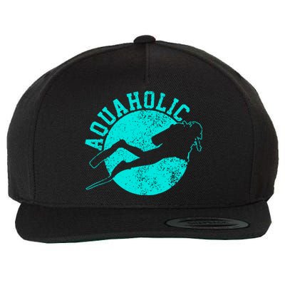 Scuba Diving Wool Snapback Cap