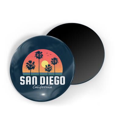 San Diego Shirt Vintage Retro Beach Sunset Magnet
