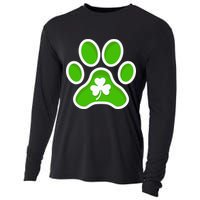 Shamrock Dog St. Patrick's Day Cooling Performance Long Sleeve Crew