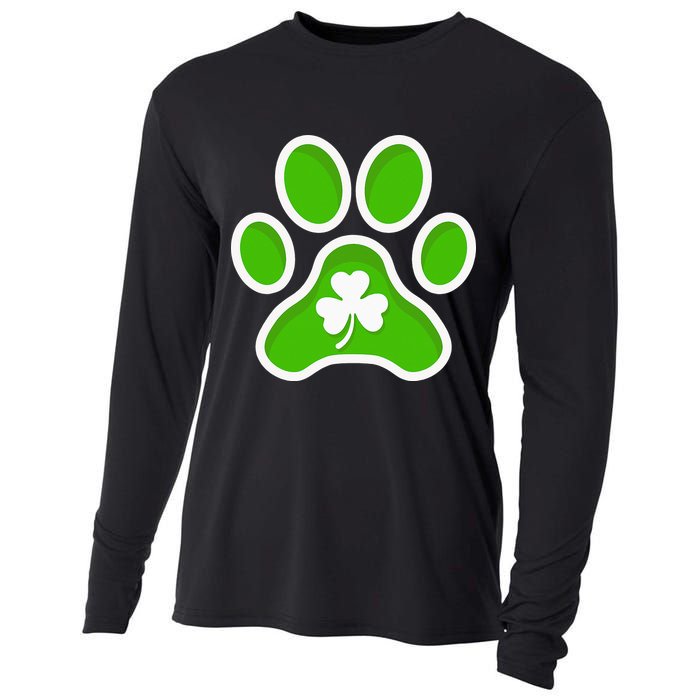 Shamrock Dog St. Patrick's Day Cooling Performance Long Sleeve Crew