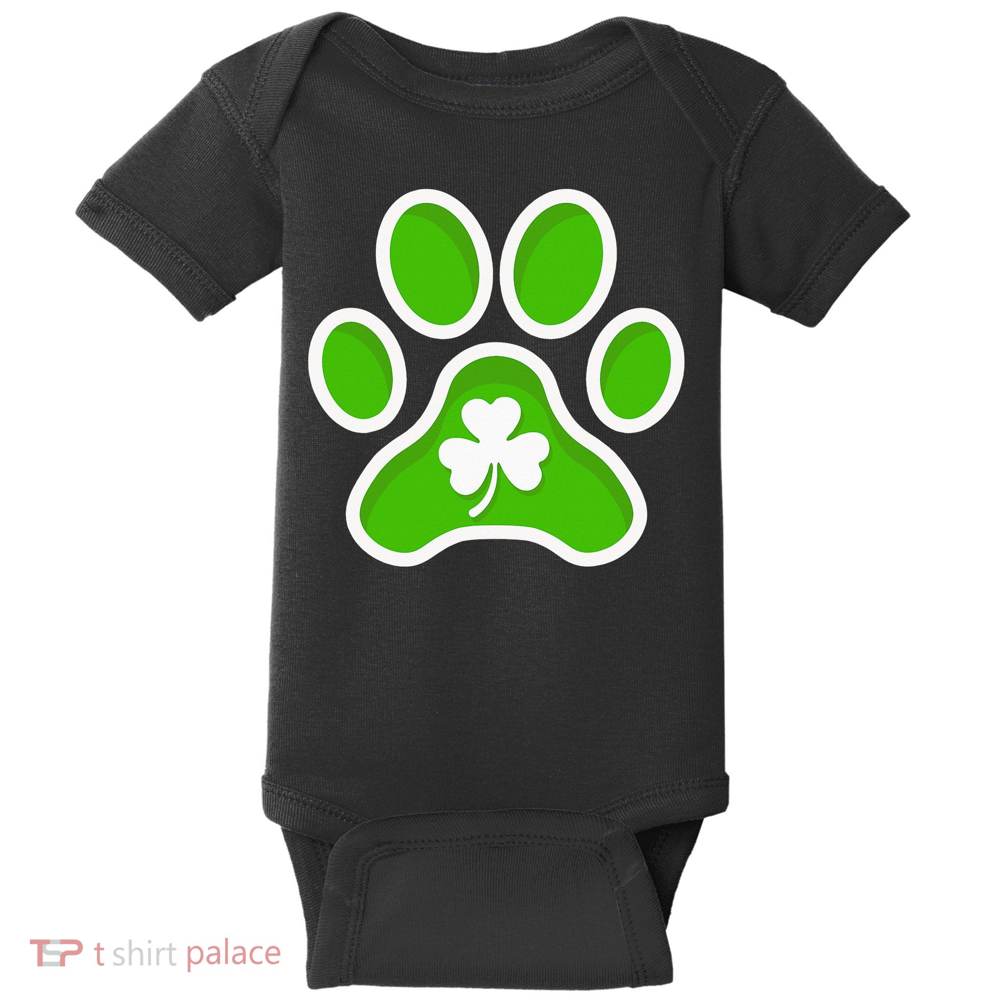 Shamrock Dog St. Patrick's Day Baby Bodysuit