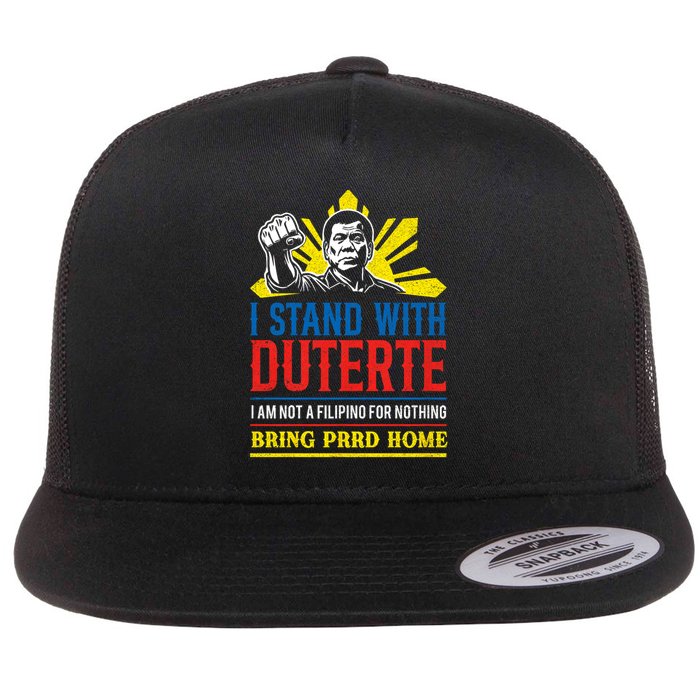 Support Duterte – Stand with Duterte Against ICC Charges  Flat Bill Trucker Hat