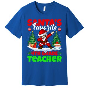 Santa Dabbing SantaS Favorite 4th Grade Teacher Christmas Gift Premium T-Shirt