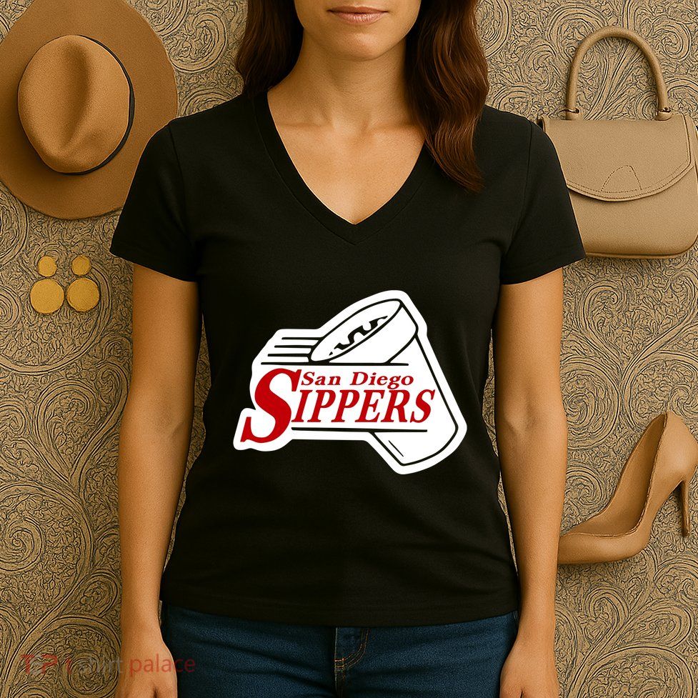San Diego Sippers Women's V-Neck T-Shirt